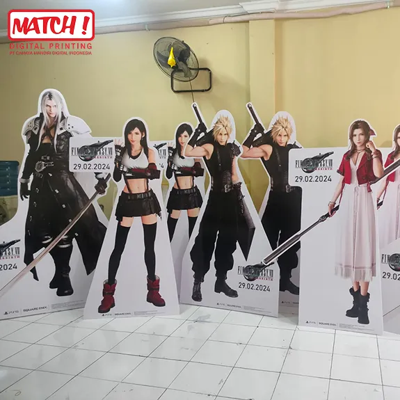 Human Standee Uk. 80X150Cm Bahan Kd Board